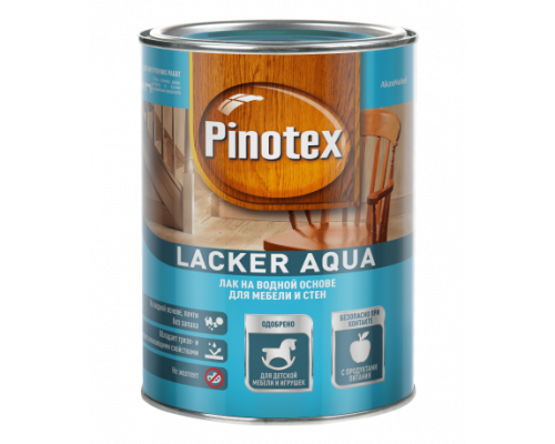 Лак для дерева на водной основе колеруемый Pinotex Lacker Aqua 10 матовый 9 л.