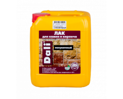 Лак для камня и кирпича акрил-силиконовый полуматовый 5л., Dali