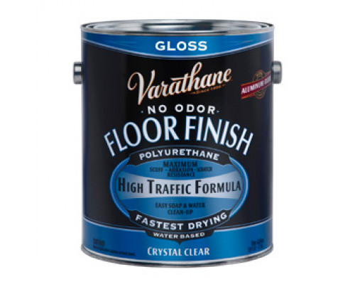 Лак для пола полиуретановый аркиловый Crystal Clear Floor Finish глянцевый 3,78 л. Varathane