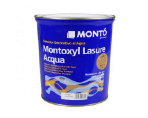 Лак для защиты древесины MONTOXYL LASURE ACQUA прозрачный матовый 4 л. Monto