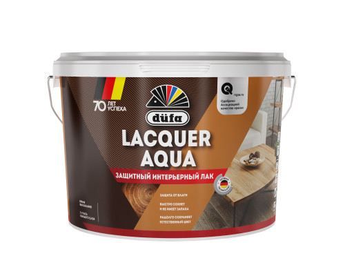 Лак интерьерный Dufa Lacquer Aqua полуглянцевый 9 л.