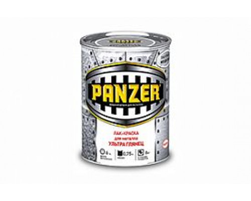 Лак-краска для металла PANZER гладкая глянцевая 0,75 л.