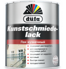 Лак кузнечный Dufa Kunstschmiedelack матовый черный 750 г.