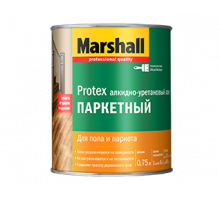 Лак паркетный алкидно-уретановый Marshall Protex полуматовый 2,5 л.