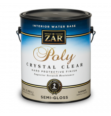 Лак полиуретановый на водной основе ZAR Interior Water Base Poly Crystal Clear матовый 0,946 л.