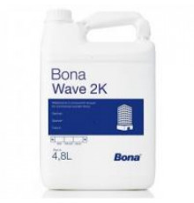 Лак водно-дисперсионный на основе полиуретана двухкомпонентный Bona Wave 2K полуматовый 5 л.