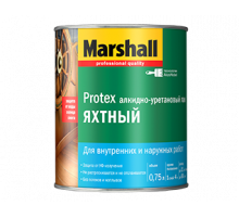 Лак яхтный алкидно-уретановый Marshall Protex полуматовый 9 л.