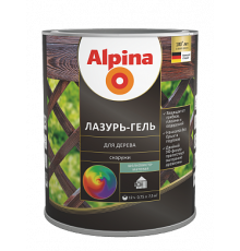 Лазурь-гель для дерева Alpina шелковисто-матовый сосна 2,5 л.