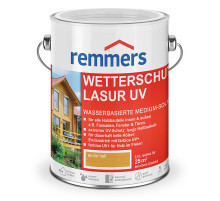 Лазурь декоративная на водной основе Remmers Wetterschutz-Lasur UV+ бесцветная для древесины 0,75 л.