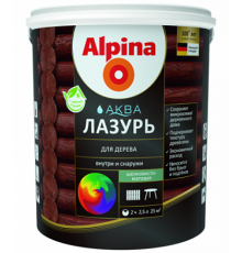 Лазурь для дерева Alpina Аква тик 2,5 л.