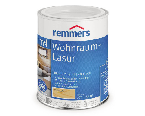 Лазурь восковая на основе пчелиного воска Remmers Wohnraum-Lasur белая 10 л.