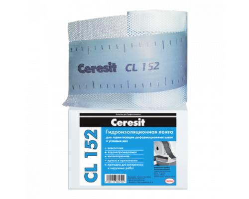 Лента для герметизации швов Ceresit CL 152 водонепроницаемая 10 м.