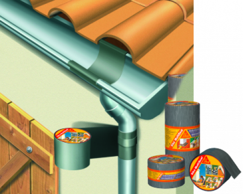 Лента герметизирующая битумная самоклеющаяся Sika® MultiSeal серая 3м/100мм. Sika