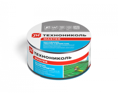 Лента герметизирующая Технониколь Nicoband 10 м. х 7,5 см. Темно-серый