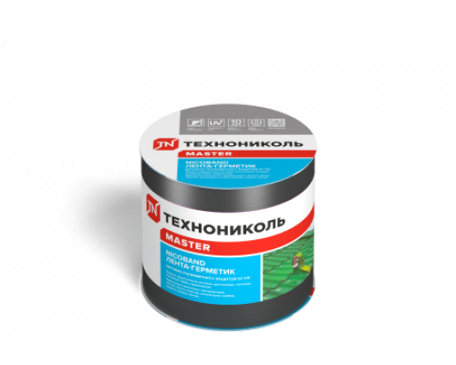 Лента герметизирующая Технониколь Nicoband 3 м. х 10 см. Темно-серый