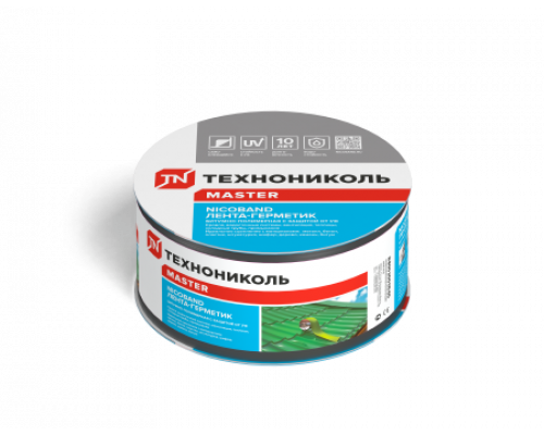 Лента герметизирующая Технониколь Nicoband 3 м. х 5 см. Темно-серый