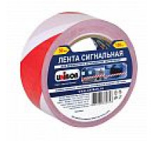 Лента сигнальная Unibob бело-красная 50 мм. x 150 м.