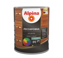 Лессировка для дерева Alpina палисандр шелковисто-матовая 2,5 л.