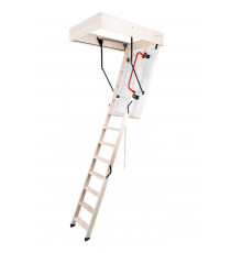 Лестница чердачная утепленная деревянная 3-х секционная OMAN Extra 70 х 110 х 280 см.