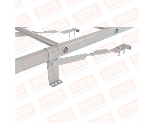 Лестница кровельная для черепичной кровли Borge RAL 9006 Бело-алюминиевый 2700 мм.