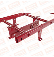 Лестница кровельная для фальцевой кровли Borge New Line RAL 3003 Рубиново-красный 1800 мм.