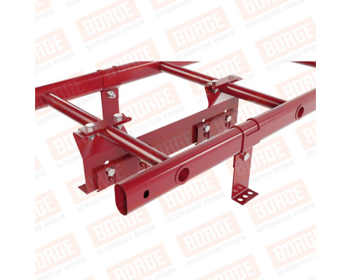 Лестница кровельная для фальцевой кровли Borge New Line RAL 3003 Рубиново-красный 1800 мм.