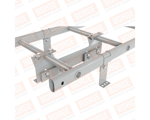 Лестница кровельная для фальцевой кровли Borge New Line RAL 9006 Бело-алюминиевый 1800 мм.