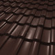 Лист плоский 450 мм. для композитной черепицы CM Roof кофе 2 м.