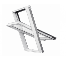 Мансардное окно двухкамерное пластиковое Rooflite+ APY B1500 / 114 х 118 см.