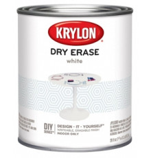 Маркерная краска Шервин Уильямс / Sherwin-Williams Krylon Dry-Erase белый 0,950л.