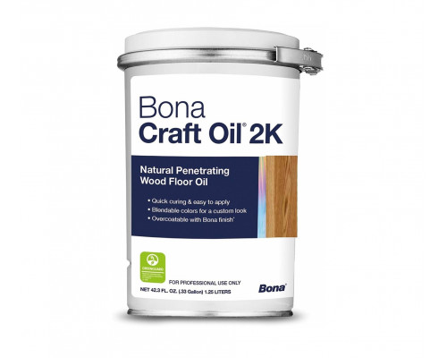 Масло для деревянных покрытий Bona Craft Oil 2K графит 1,25 л.
