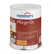Масло для древесины на льняной основе с растворителем Remmers Pflege-Ol серый 0,75 л.