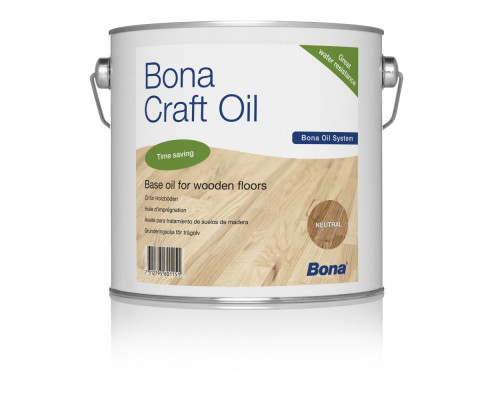 Масло для пропитки и защиты деревянных напольных покрытий Bona Craft Oil клэй 2,5 л.
