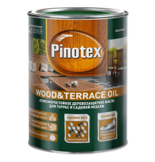 Масло для защиты древесины атмосферостойкое Pinotex Wood&Terrace Oil бесцветное 1 л.