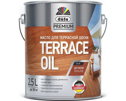 Масло для защиты древесины Dufa Premium Terrace Oil bangkirai матовое бангкирай 2,5 л.