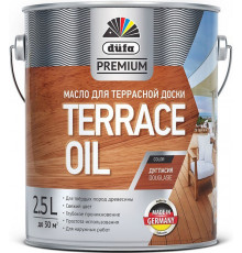 Масло для защиты древесины Dufa Premium Terrace Oil teak матовое тик 2,5 л.