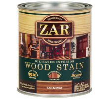 Масло льняное тонирующее по дереву Wood Stain 120 Натуральный тик 0,946 л. Zar