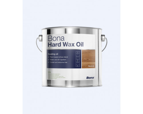 Масло с твёрдым воском для деревянных полов Bona Hard Wax Oil 2,5 л.