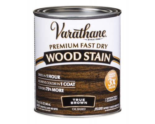 Масло тонирующее быстросохнущее Fast Dry Wood Stain Подлинный коричневый 0,946 л. Varathane