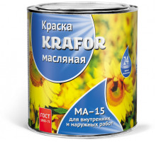 Масляная краска МА-15 серая 25 КГ (1) "KRAFOR"