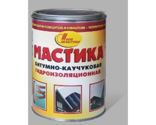 Мастика гидроизоляционная битумно-каучуковая Новбытхим 1 л.