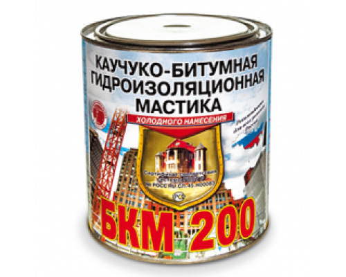 Мастика каучуко-битумная "БКМ-200" 20 л. "Рогнеда"