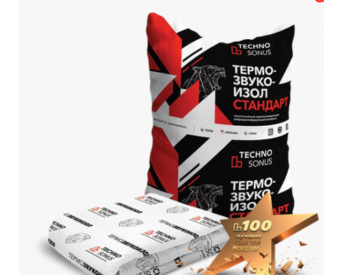 Мат для звукоизоляции ТермоЗвукоИзол Стандарт ТЗИ 15 мм. 10 х 1,5 м. 15 м2