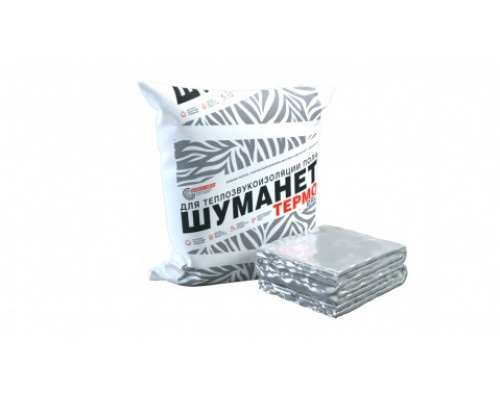 Мат тепло-звукоизоляционный Шуманет-Термо PRO 1400 х 7000 х 9 мм. (9,8м2) Acoustic Group