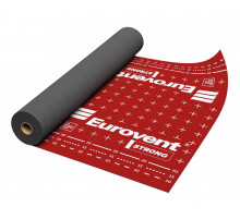 Мембрана подкровельная супердиффузионная 4-х слойная Eurovent Strong 1,5 х 50 м. 75 м2. Вишня