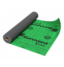 Мембрана подкровельная супердиффузионная 4-х слойная Eurovent Super 1,5 х 50 м. 75 м2. Зеленый