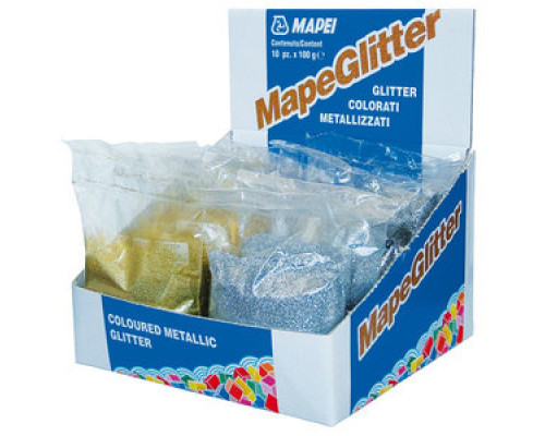 Металлизированный цветной блеск Мапеглиттер / MapeGlitter №204 св.золото 100 г., Mapei