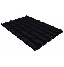 Металлочерепица Grand Line Классик Drap TX RAL 9005 Черный 0,5 мм.