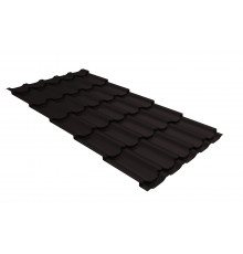 Металлочерепица Grand Line Kvinta plus Drap TX RAL 9005 Черный 0,5 мм.
