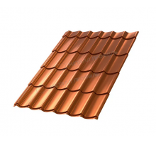 Металлочерепица Металл Профиль Ламонтерра AGNETA-20 CopperCopper Медный/Медный 0,5 мм.